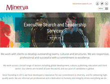 Tablet Screenshot of minervasearch.com